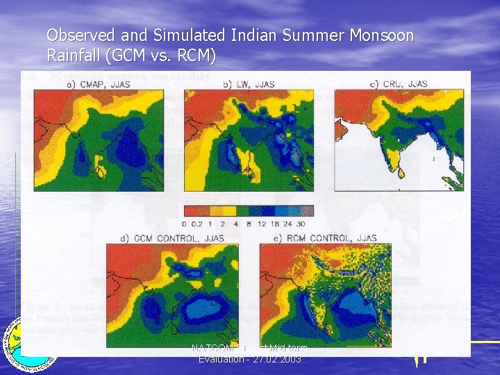 Observed and Simulated Indian Summer Monsoon Rainfall (GCM vs. RCM) NATCOM Project Mid-term Evaluation