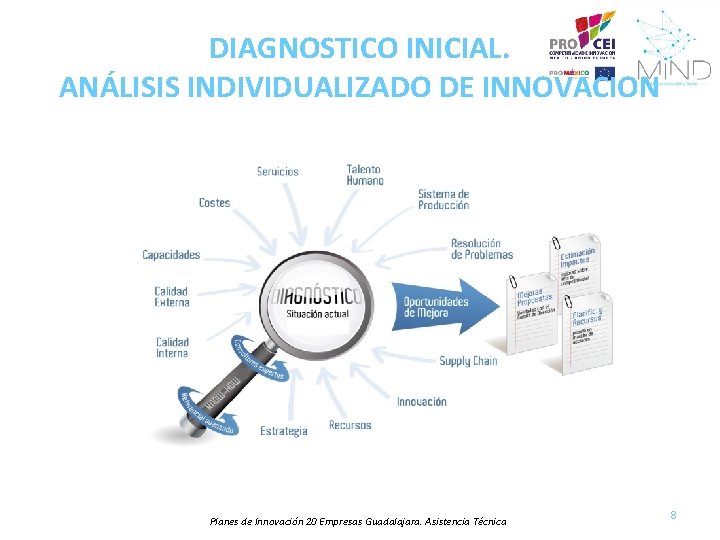 DIAGNOSTICO INICIAL. ANÁLISIS INDIVIDUALIZADO DE INNOVACION Planes de Innovación 20 Empresas Guadalajara. Asistencia Técnica