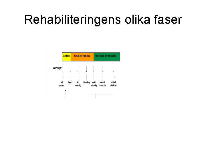 Rehabiliteringens olika faser 