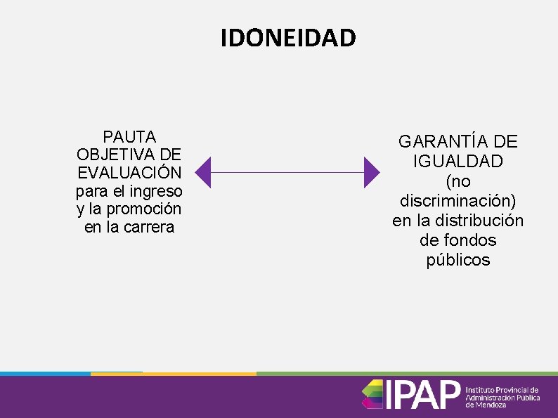 IDONEIDAD PAUTA OBJETIVA DE EVALUACIÓN para el ingreso y la promoción en la carrera