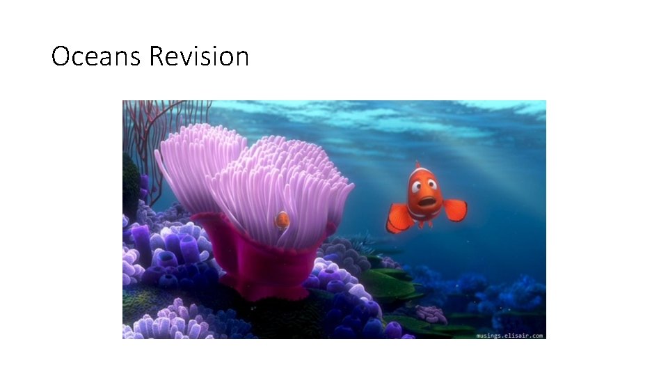 Oceans Revision 