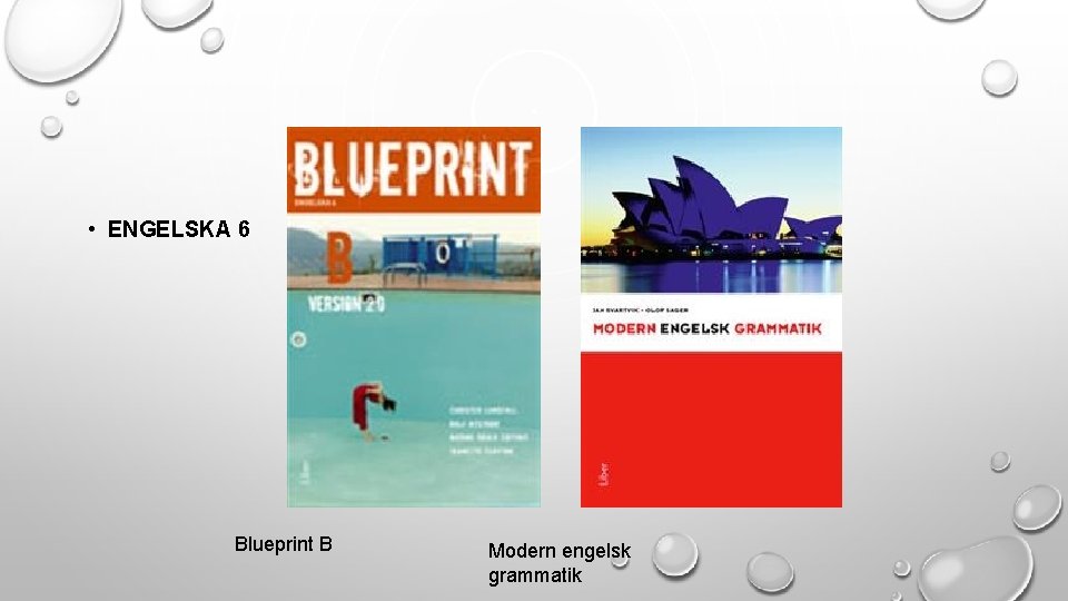  • ENGELSKA 6 Blueprint B Modern engelsk grammatik 
