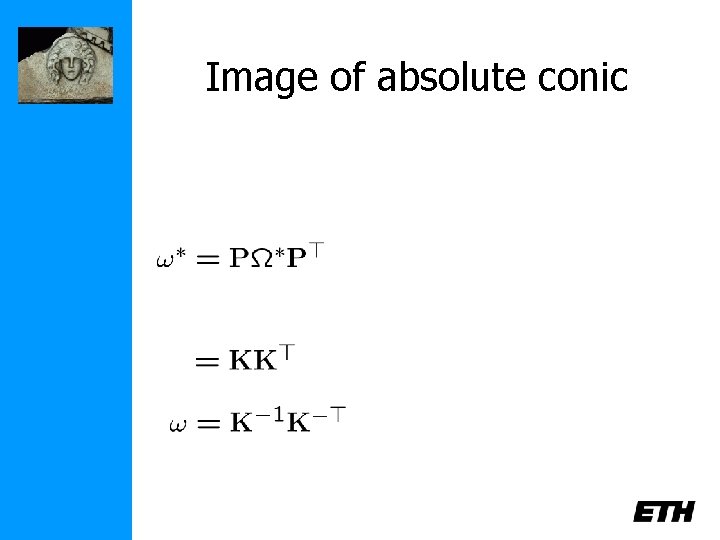 Image of absolute conic 