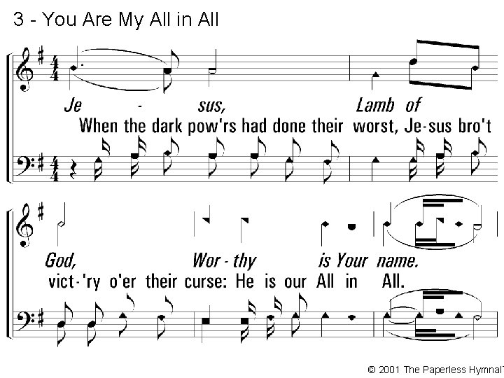3 - You Are My All in All Jesus, Lamb of God, Worthy is