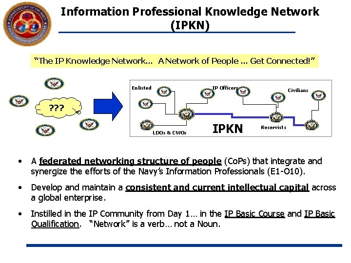 Information Professional Knowledge Network (IPKN) “The IP Knowledge Network… A Network of People …