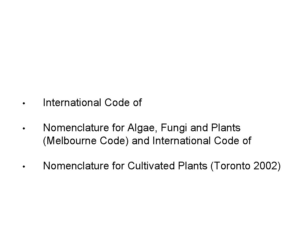 Plant identification and classification for Supervisors Plant naming