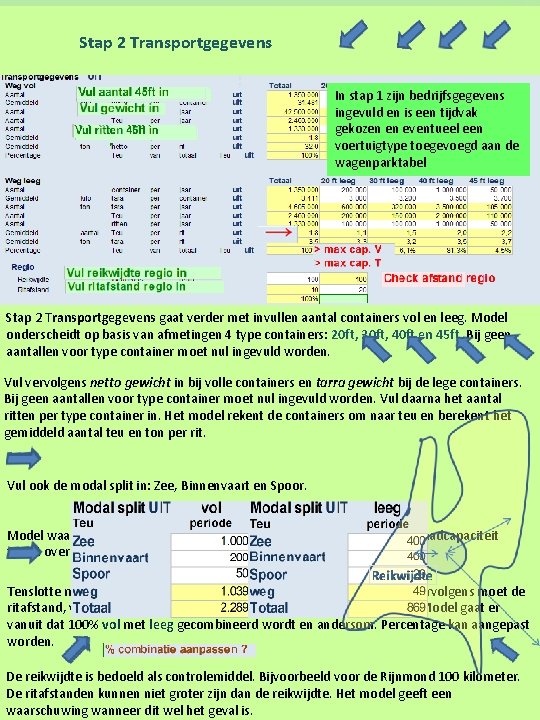 Stap 2 Transportgegevens In stap 1 zijn bedrijfsgegevens ingevuld en is een tijdvak gekozen