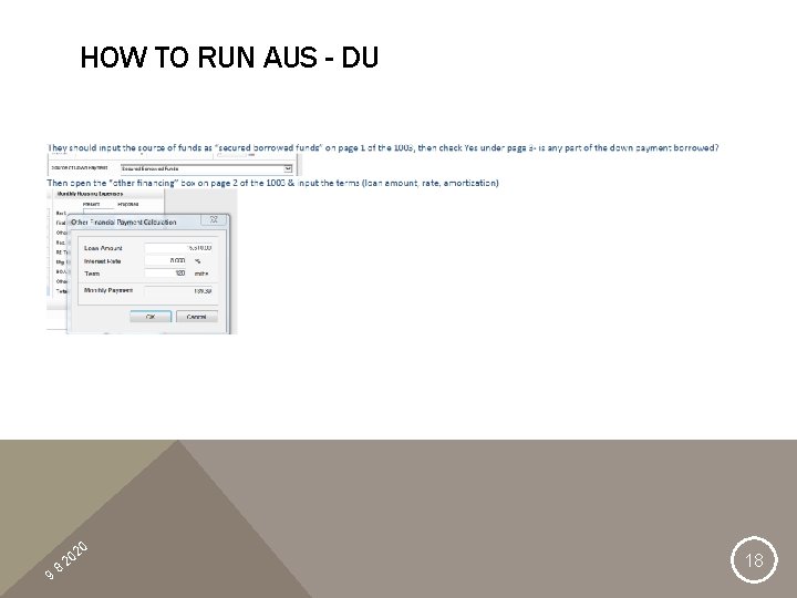 HOW TO RUN AUS - DU 9 8 20 20 18 