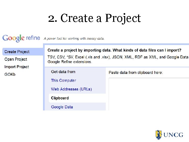 2. Create a Project 