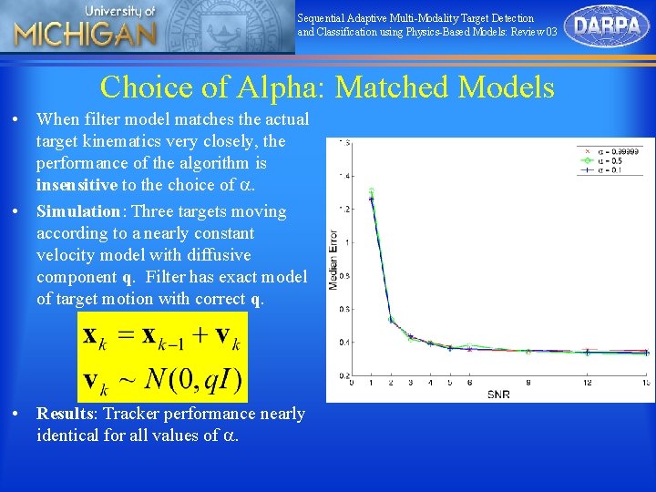 Sequential Adaptive Multi-Modality Target Detection and Classification using Physics-Based Models: Review 03 Choice of