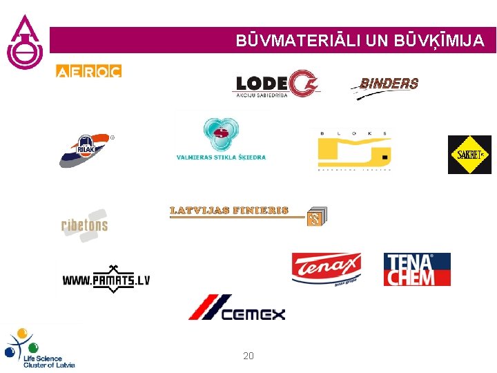 BŪVMATERIĀLI UN BŪVĶĪMIJA 20 