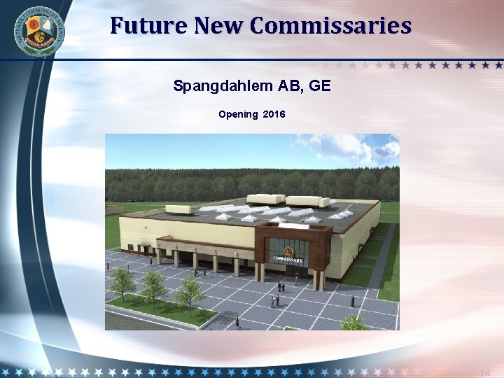 Future New Commissaries Spangdahlem AB, GE Opening 2016 14 