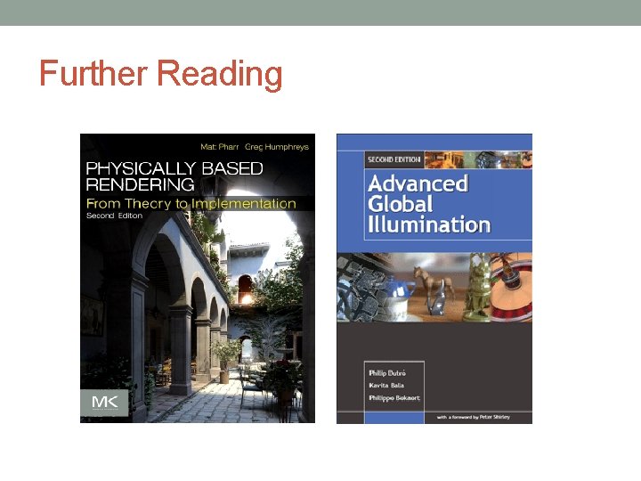 Further Reading Further Reading
