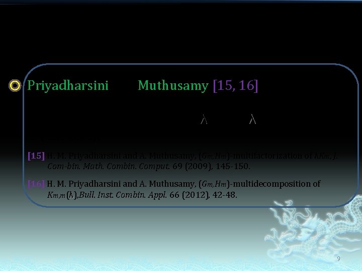 Priyadharsini and Muthusamy [15, 16] gave necessary and sufficient conditions for the existence of