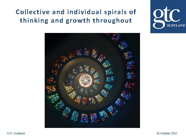 Collective and individual spirals of thinking and growth throughout GTC Scotland 25 October 2021