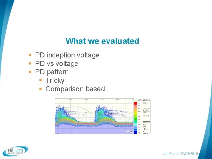 What we evaluated PD inception voltage PD vs voltage PD pattern Tricky Comparison based
