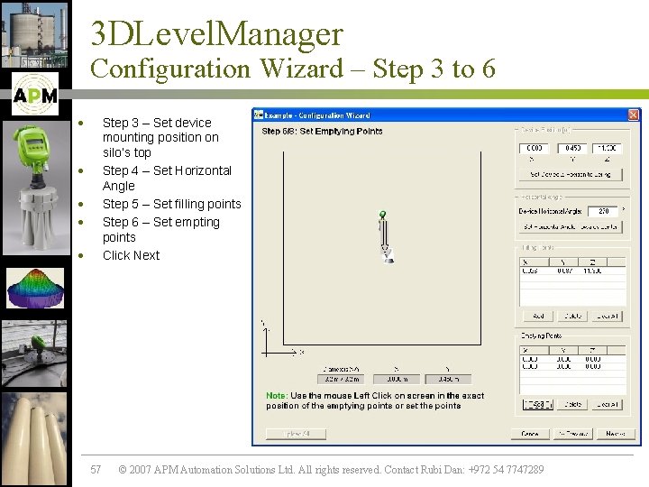 3 DLevel. Manager Configuration Wizard – Step 3 to 6 · Step 3 –