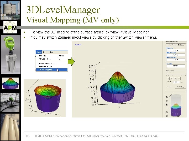 3 DLevel. Manager Visual Mapping (MV only) · · To view the 3 D