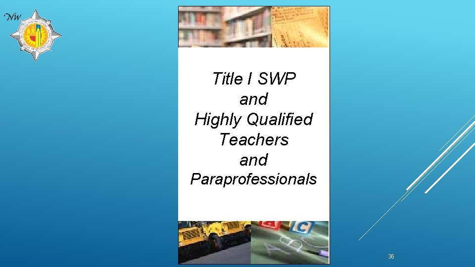 Title I SWP and Highly Qualified Teachers and Paraprofessionals 36 