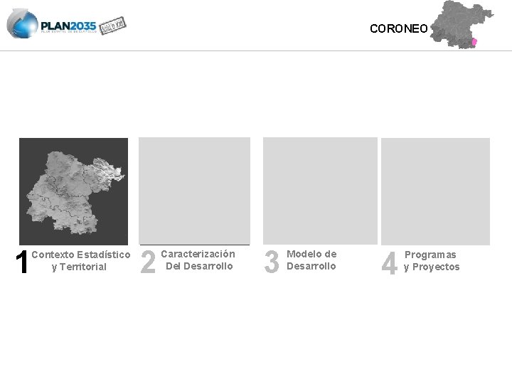 CORONEO 1 Contexto Estadístico y Territorial 2 Caracterización Del Desarrollo 3 Modelo de Desarrollo