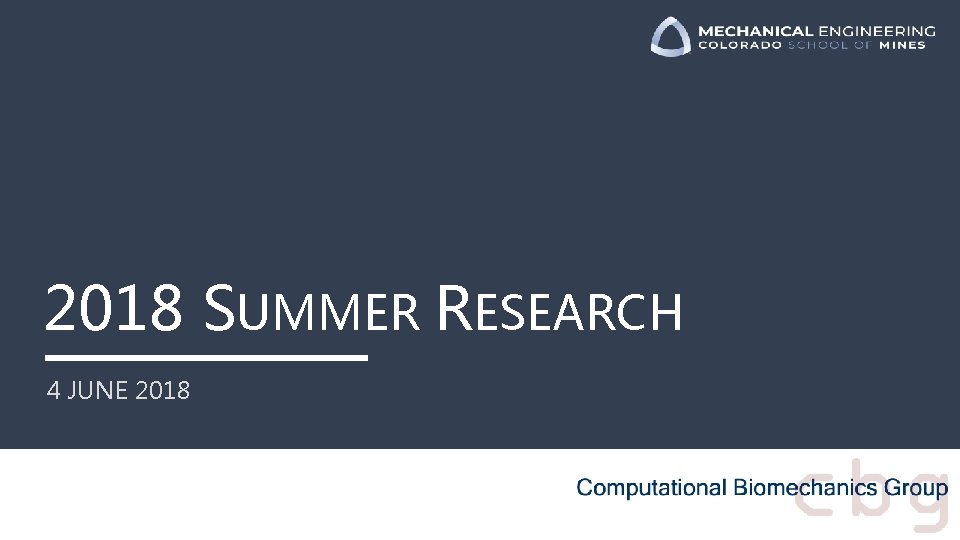 2018 SUMMER RESEARCH 4 JUNE 2018 