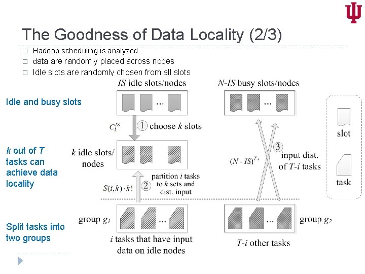 The Goodness of Data Locality (2/3) � Hadoop scheduling is analyzed data are randomly
