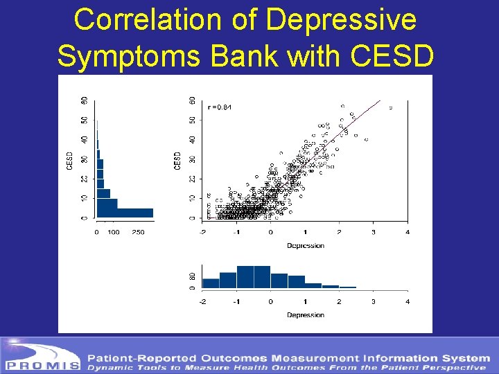 Correlation of Depressive Symptoms Bank with CESD 