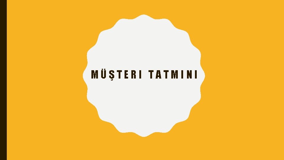 MÜŞTERI TATMINI 