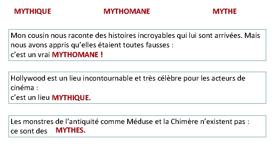 MYTHIQUE MYTHOMANE MYTHE Mon cousin nous raconte des histoires incroyables qui lui sont arrivées.