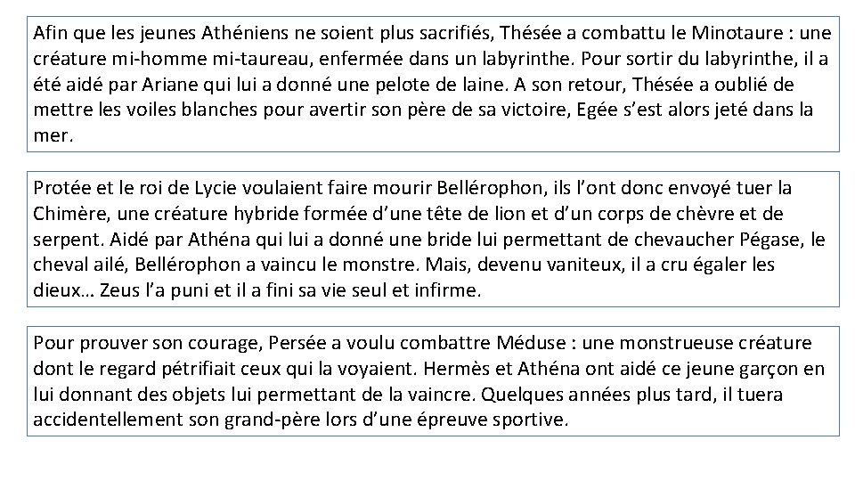 Afin que les jeunes Athéniens ne soient plus sacrifiés, Thésée a combattu le Minotaure