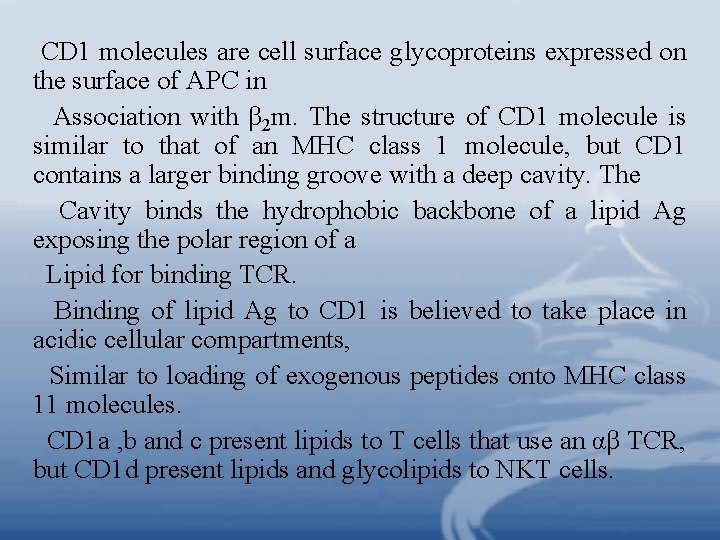 CD 1 molecules are cell surface glycoproteins expressed on the surface of APC in CD 1 molecules are cell surface glycoproteins expressed on the surface of APC in