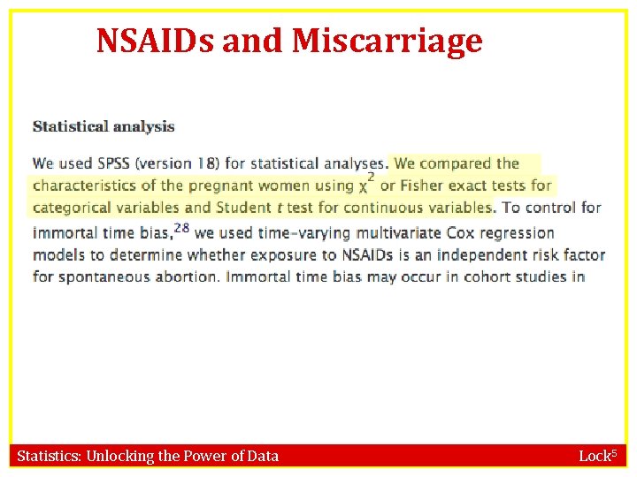 NSAIDs and Miscarriage Statistics: Unlocking the Power of Data Lock 5 