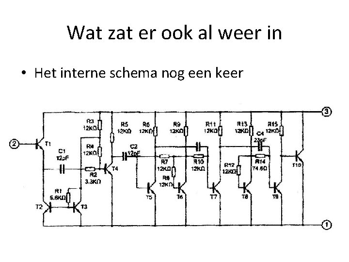 Wat zat er ook al weer in • Het interne schema nog een keer