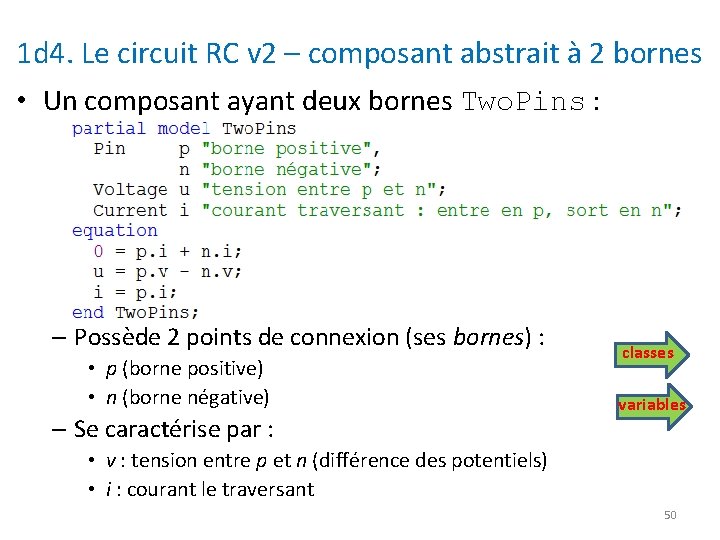 1 d 4. Le circuit RC v 2 – composant abstrait à 2 bornes