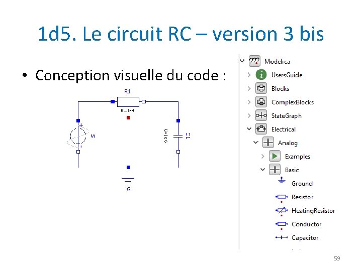 1 d 5. Le circuit RC – version 3 bis • Conception visuelle du