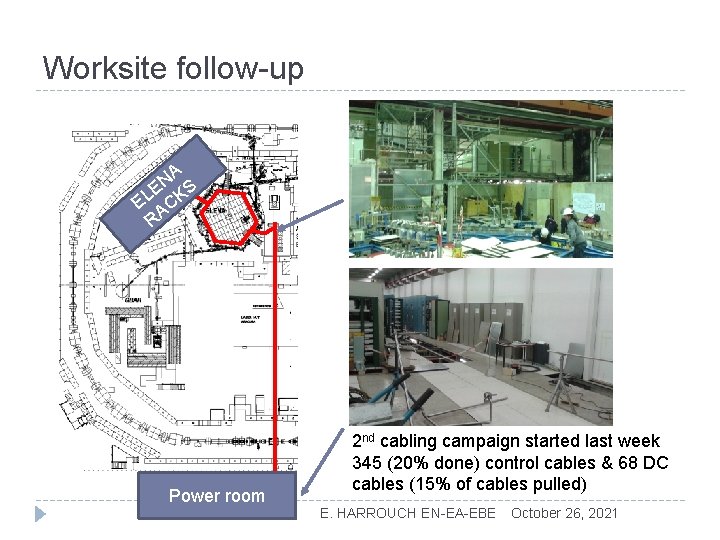 Worksite follow-up A N E KS L E AC R Power room 2 nd