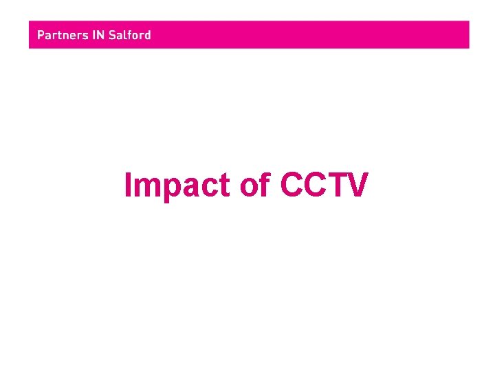 Impact of CCTV 
