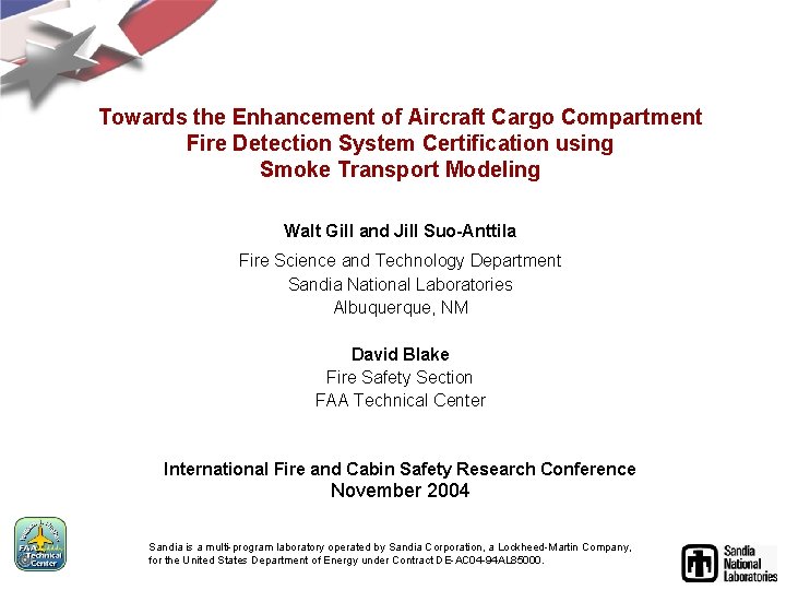 Towards the Enhancement of Aircraft Cargo Compartment Fire Detection System Certification using Smoke Transport