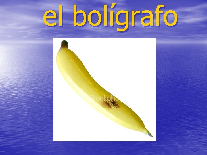 el bolígrafo 