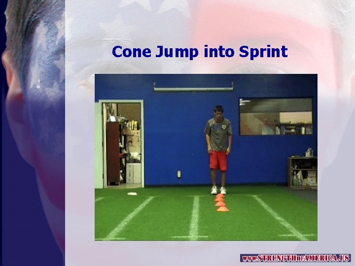 Cone Jump into Sprint 