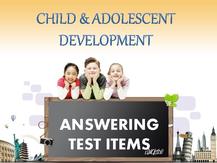 ANSWERING TEST ITEMS 