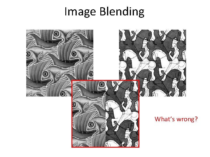 Image Blending What’s wrong? 