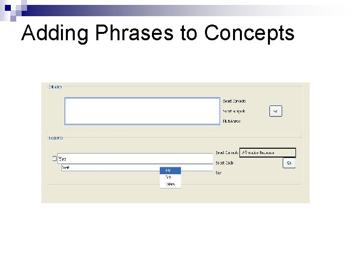 Adding Phrases to Concepts 