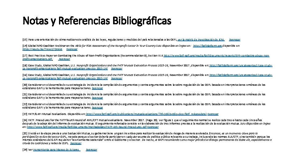 Notas y Referencias Bibliográficas [15] Para una orientación de cómo realizar este análisis de