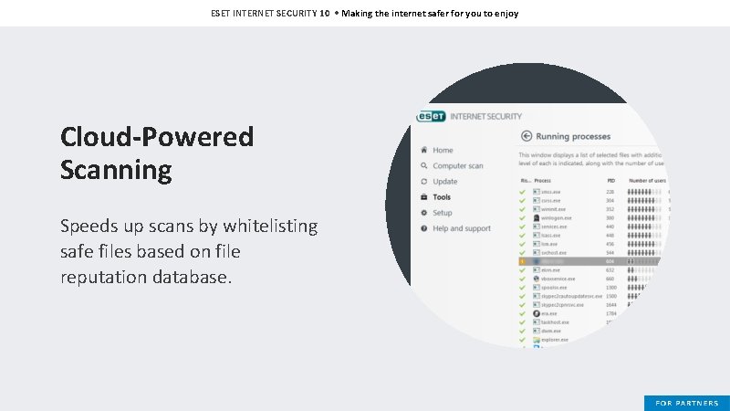 ESET INTERNET SECURITY 10 • Making the internet safer for you to enjoy Cloud-Powered