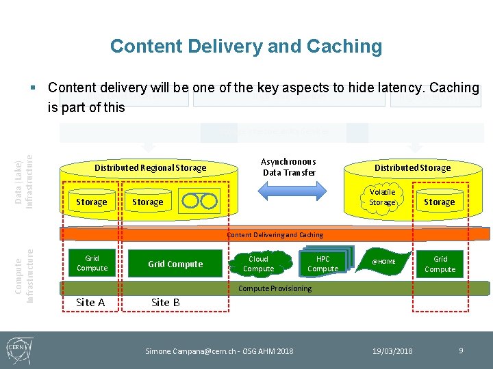Content Delivery and Caching § Content delivery will be one of the key aspects