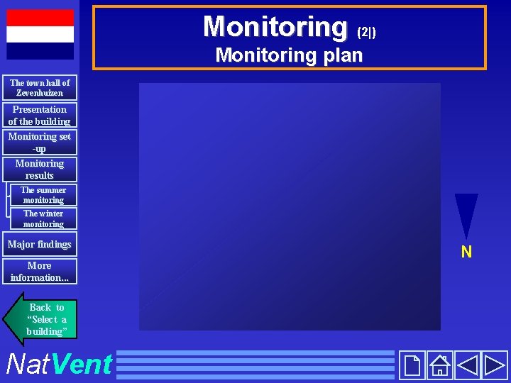 Monitoring (2|) Monitoring plan The town hall of Zevenhuizen Presentation of the building Monitoring