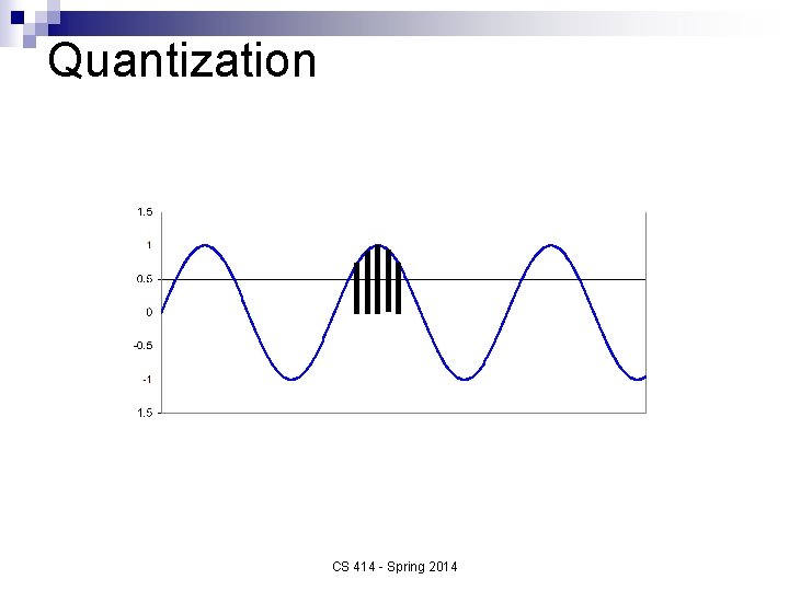 Quantization CS 414 - Spring 2014 