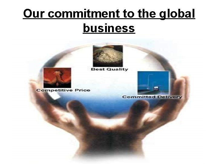 Our commitment to the global business 