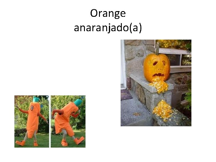Orange anaranjado(a) 